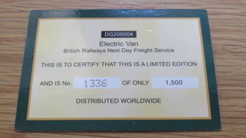 Boxed Vintage Corgi Limited Edition Days Gone Electric Van British Railways Next day Freight Service