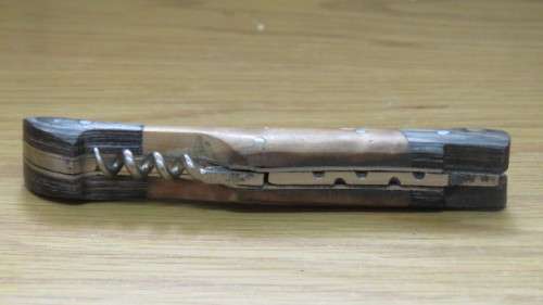 Wonderful Vintage Laguiole Olive Wood Handle Pocket Knife Made in France L: 12 cm