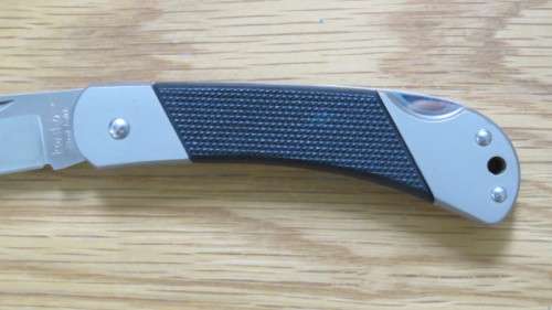 Superb Kershaw Black Gulch #3120 Officer Ranch Pocket Knife With Leather Pouch L: 10,5 cm