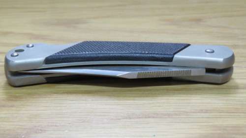 Superb Kershaw Black Gulch #3120 Officer Ranch Pocket Knife With Leather Pouch L: 10,5 cm