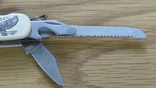 Stunning Vintage 200th Anniversary of the American Eagle Mutli Tool Pocket Knife in Pouch L: 9cm