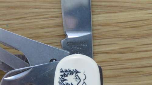 Stunning Vintage 200th Anniversary of the American Eagle Mutli Tool Pocket Knife in Pouch L: 9cm