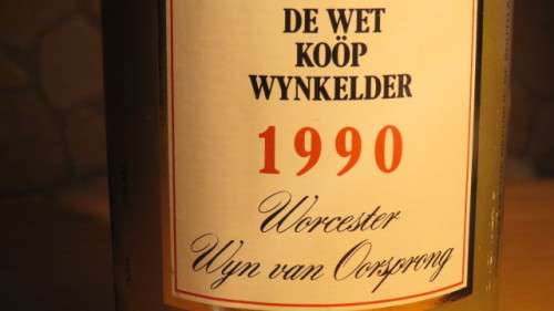 Sealed 750ml 1990 De Wet Koop Wine Cellar Hanepoot