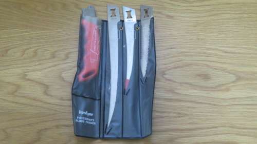 Superb Vintage Kershaw Fisherman`s Blade Trader Knife Set #1096TF. Details in Description.