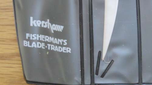 Superb Vintage Kershaw Fisherman`s Blade Trader Knife Set #1096TF. Details in Description.
