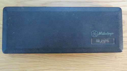 Vintage Mitutoyo Model No. 505-626 001` Dial Caliper 6 Inch (15cm) in Original Case. Made in Japan.