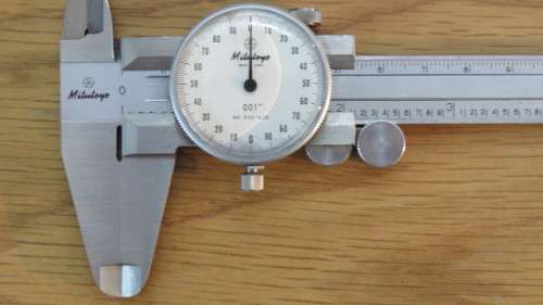 Vintage Mitutoyo Model No. 505-626 001` Dial Caliper 6 Inch (15cm) in Original Case. Made in Japan.