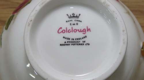 Pretty Vintage Colclough Bone China Rose Pattern Footed Creamer H: 8,5 cm