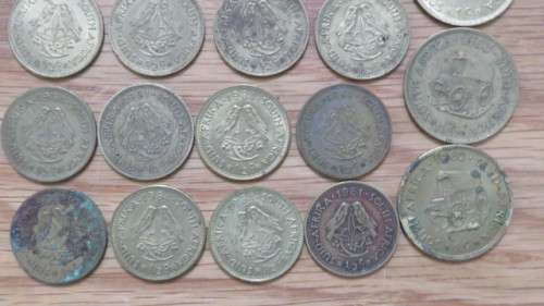 Lot of Twenty Nine Republic of South Africa Half and One Cent Coins Details in Description.