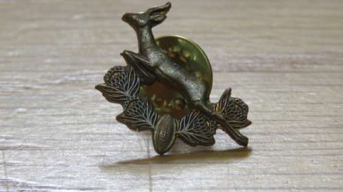 Vintage South African Rugby Brass Tone Metal Lapel Pin 2,5 x 1,5 cm