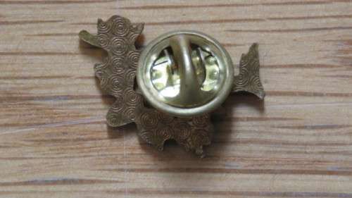 Vintage South African Rugby Brass Tone Metal Lapel Pin 2,5 x 1,5 cm