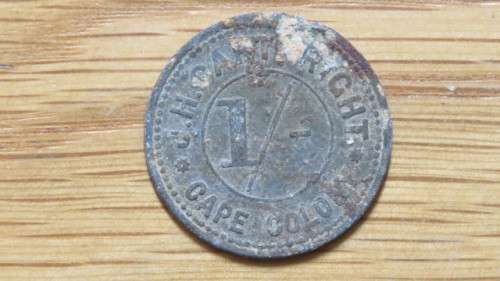 Vintage JH Cartwright Cape Colony One Shilling Token 25.9 mm
