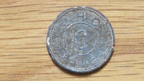 Vintage JH Cartwright Cape Colony Six Pence Token 24.1 mm