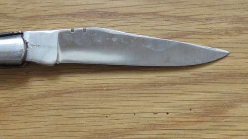 Superb Vintage `Laguiole` 440 Folding Knife With Corkscrew Two Tone Wood Handle L: 22 cm