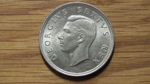 Union of South Africa Silver 1952 Five Shillings Coin 28.3 g