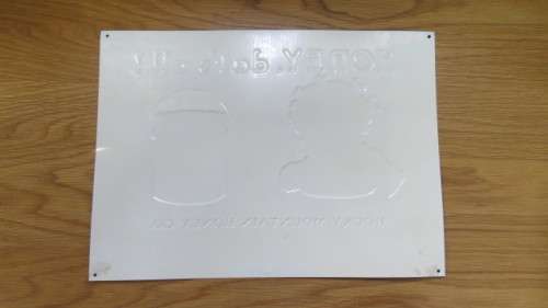 Fantastic Vintage `Honey, Dat`s All!` Rocky Mountain Honey Co. Tin Metal Sign 36,5 x 27 cm