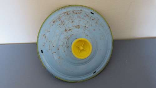 Fantastic Vintage Haribo Goldbaren Tin Spinning Top Toy D: 18 cm