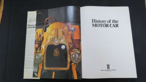 Vintage `History of the Motor Car` Hard Cover Book