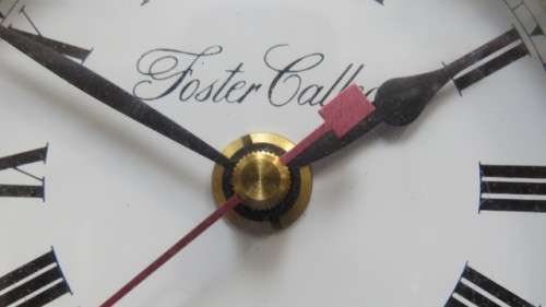 Vintage Foster Callear Clock/Barometer Set in Maritime Cases on Solid Mahogany SOLD AS IS