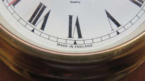 Vintage Foster Callear Clock/Barometer Set in Maritime Cases on Solid Mahogany SOLD AS IS