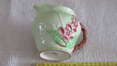 Fantastic Vintage Carlton Ware Custard Jug With Foxglove Pattern H: 11 cm
