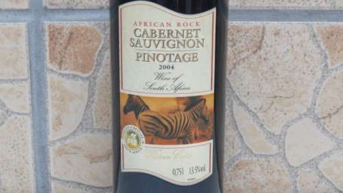 Sealed 750ml Bottle of African Rock Cabernet Sauvignon Pinotage 2004