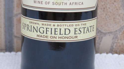 Sealed 750ml Bottle of Springfield Estate 2018 Whole Berry Cabernet Sauvignon