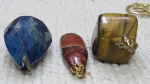 Interesting Lot of Nine Vintage Pendants Details in Description SOLD AS IS