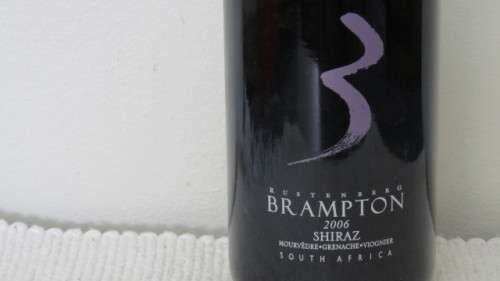 Sealed 750ml Bottle of Rustenberg Brampton 2006 Shiraz