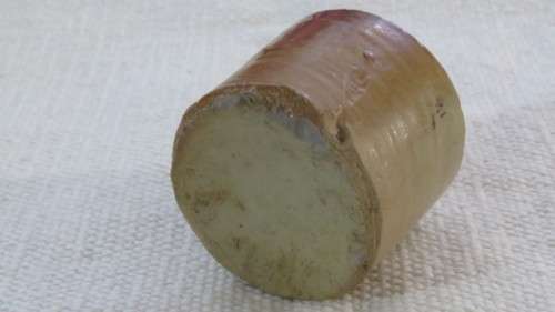 Stunning Vintage Glass Jar/Two Stoneware `Pork Pie` Short Style Ink Pots