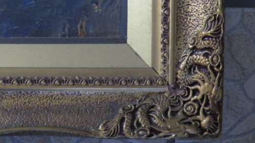 Stunning Framed Antique Oil on Canvas Woman With Turban Portrait Unsigned 64 x 88,5 cm