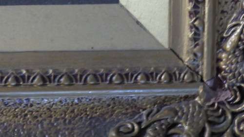 Stunning Framed Antique Oil on Canvas Woman With Turban Portrait Unsigned 64 x 88,5 cm