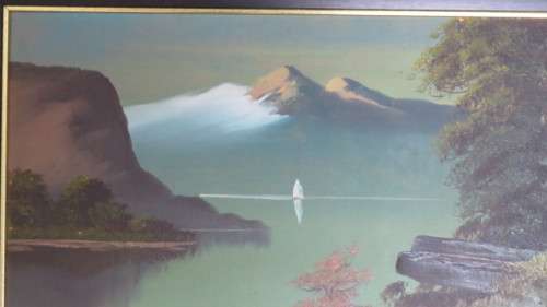 Original Framed SA Artist S.G. Popoff Oil on Board Landscape Signed 77 x 42 cm COURIER ONLY