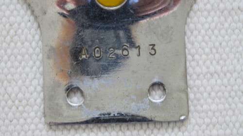 Wonderful Vintage Chrome Afrikaans Suid-Afrika AA Badge No. AO 2613 14 x 9,5 cm