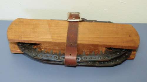Vintage Disston & Sons 1941 Folding Chain-Linked Military Hand-Saw With Handles/Tools/Holder 160 cm