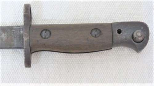 Wonderful Vintage Sanderson Made Pattern 1907 Bayonet  With Chrome Detailed Scabbard L: 58,5 cm