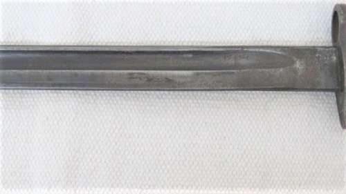 Wonderful Vintage Sanderson Made Pattern 1907 Bayonet  With Chrome Detailed Scabbard L: 58,5 cm