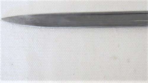 Wonderful Vintage Sanderson Made Pattern 1907 Bayonet  With Chrome Detailed Scabbard L: 58,5 cm
