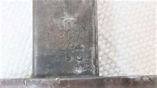 Wonderful Vintage Sanderson Made Pattern 1907 Bayonet  With Chrome Detailed Scabbard L: 58,5 cm