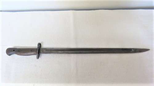 Wonderful Vintage Sanderson Made Pattern 1907 Bayonet  With Chrome Detailed Scabbard L: 58,5 cm