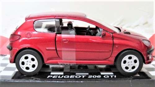 Fantastic Boxed New-Ray Toys Die Cast Peugeot 206 GTI With Pull Back Action Scale 1:32 L: 12 cm