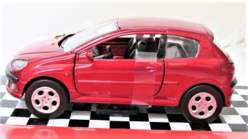 Fantastic Boxed New-Ray Toys Die Cast Peugeot 206 GTI With Pull Back Action Scale 1:32 L: 12 cm