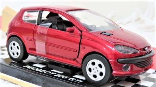 Fantastic Boxed New-Ray Toys Die Cast Peugeot 206 GTI With Pull Back Action Scale 1:32 L: 12 cm