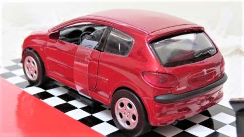 Fantastic Boxed New-Ray Toys Die Cast Peugeot 206 GTI With Pull Back Action Scale 1:32 L: 12 cm