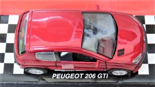 Fantastic Boxed New-Ray Toys Die Cast Peugeot 206 GTI With Pull Back Action Scale 1:32 L: 12 cm
