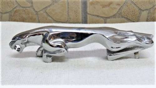 Wonderful Large Vintage Chrome Jaguar Bonnet Mascot/Emblem Circa 1970 L: 18 cm