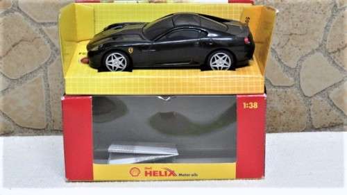 Boxed Hot Wheels Shell Helix Battery Operated Ferrari 599 GTB Fiorano Engine Start Sound 1:38