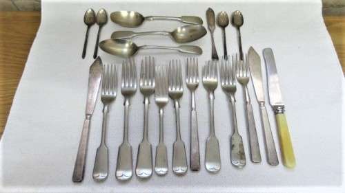 Lovely Collection of Vintage Silver Plate Forks, Spoons and Knives Details in Description