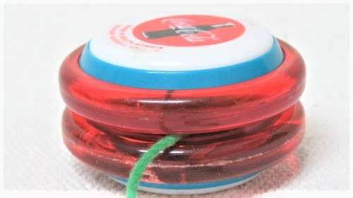 Awesome Vintage 1980`s Genuine Russel Coca-Cola Super Yo-Yo With String 60 x 35 mm