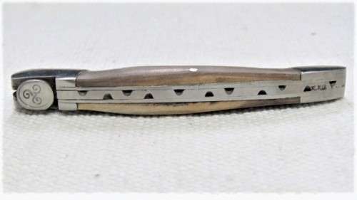 Fantastic Vintage Folding Knife With Wood Handle No Makers Name L: 19,5 cm